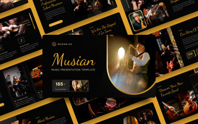Musian – Zenei PowerPoint sablon
