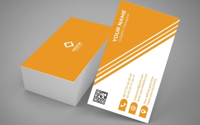 Diseño de tarjeta de presentación moderno y limpio