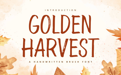 Golden Harvest - handskrivet teckensnitt