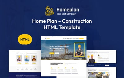 HomePlan - Plantilla de sitio web de construcción