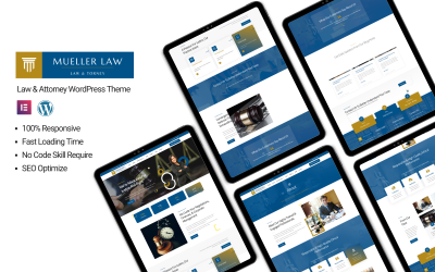 Mueller Law - Tema de WordPress para abogados y abogados