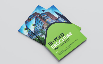 Rozložení s jedinečnou a profesionální šablonou firemní brožury Bifold