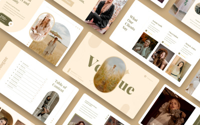Velogue – естетичний шаблон Google Slide Fashion