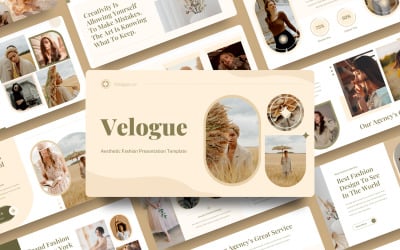 Velogue - modelo de PowerPoint de moda estética