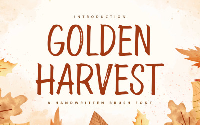 Zlatá sklizeň - ručně psané písmo
