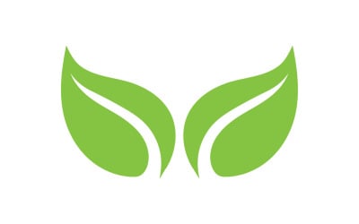 Eco green nature tree element logo v5