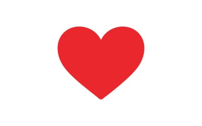 Herz-Liebe-Valentinsgruß-Element-Logo-Vektor v6