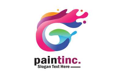 Logotipo de Creative Pain Brush - Plantilla de logotipo