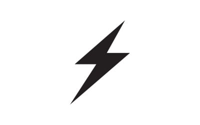 Strom trovão flash relâmpago logotipo v9
