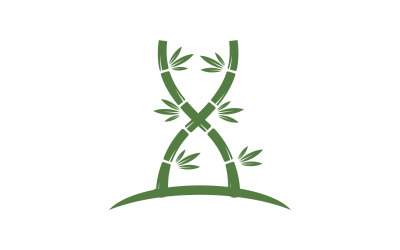 Bamboo tree logo vector v15