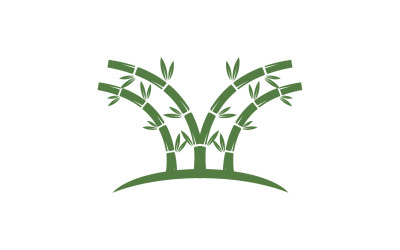 Bambusbaum-Logo-Vektor v24