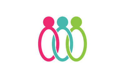 Family care people team success human character community logo v23