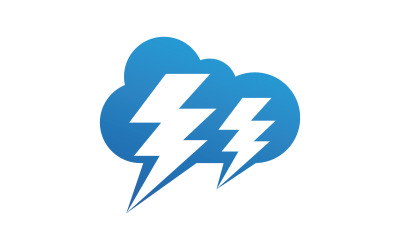 Strom rayo relámpago vector logo v15