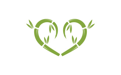 Vector de logotipo de árbol de bambú v16