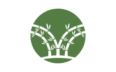 Vector de logotipo de árbol de bambú v32