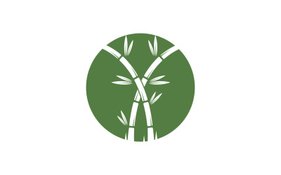 Vettore del logo dell&amp;#39;albero di bambù v30