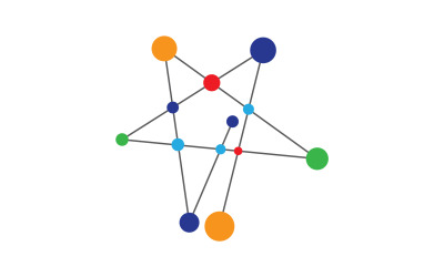 Znak zodiaku wektor logo projekt v7