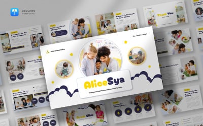 Alicesya - Keynote-sjabloon voor kinderen en kleuterscholen