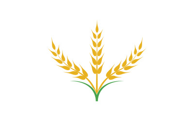 Pšeničná ovesná rýže logo food v8