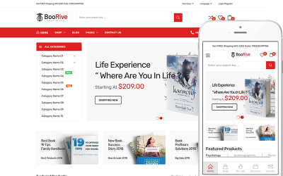 Boorive — księgarnie, sklepy kolekcjonerskie WooCommerce Motyw WordPress