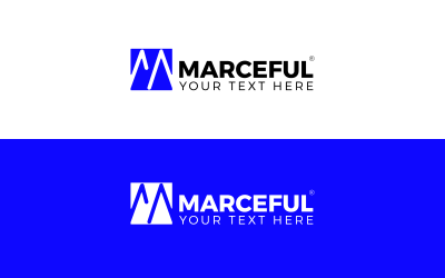 Conception de modèle de logo Vector Branding M