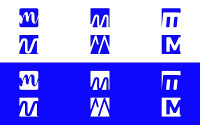Creative M list wektor logo szablon ilustracja projekt pakietu
