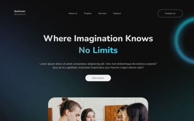 IdeaFusion – Kreatív többcélú HTML nyitóoldalsablon