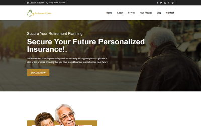 Modèle HTML5 de planification de la retraite