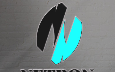 Netron - szablon Logo litery N