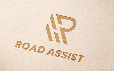 Road Assist - Modello di logo lettera R minimalista
