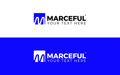Wektor minimalne marki M logo ilustracja