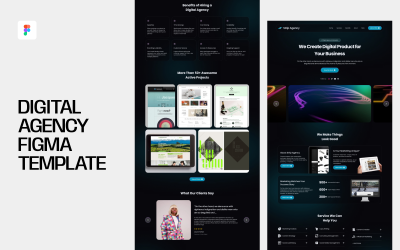 Digital Agency Figma-sjabloon