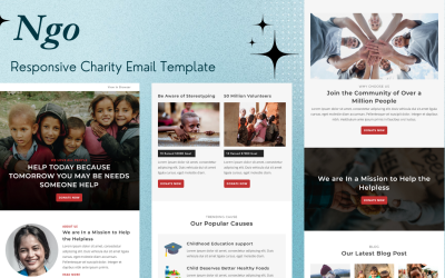 NGO – Responsive E-Mail-Vorlage für Wohltätigkeitsorganisationen