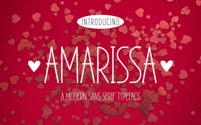 Amarissa – Modern – Sans Serif – betűtípus