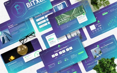 Bitxel – Kryptowährungs-Googleslide-Vorlagen