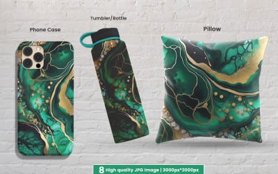 Colorful alcohol ink with gold glitter background, Abstract rainbow alcohol ink texture