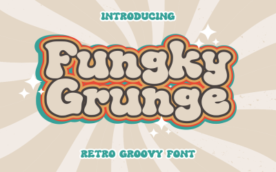 Fungky Grunge - Fonte Retro Groovy