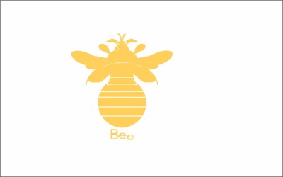 Moda de plantilla de logotipo de abeja