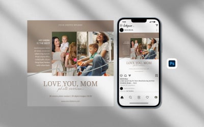 Mother&#039;s day social media template