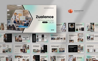 Zualance - Modèle PowerPoint de marketing des ventes