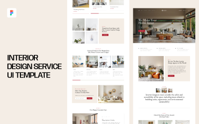 Interior Design Service UI Template