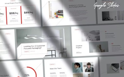Liong – Elegante minimalistische Google Slides-Vorlage