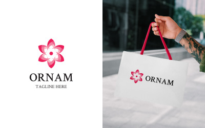 Красота и цветы Логотип Ornam