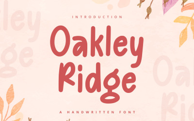 Oakley Ridge - handskrivet teckensnitt