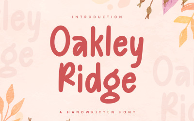 Окли-Ридж — рукописный шрифт