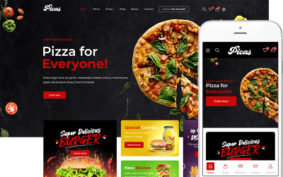 Picas - Tema WordPress WooCommerce para Restaurantes Fast Food