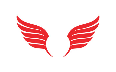Ala halcón pájaro logo vector v.2