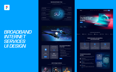 Broadband Internet Services UI Design