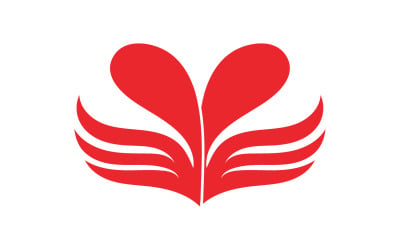 Cuore amore san valentino elemento logo vettoriale v.12