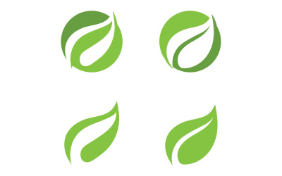 Eco verde naturaleza árbol elemento logo v.1